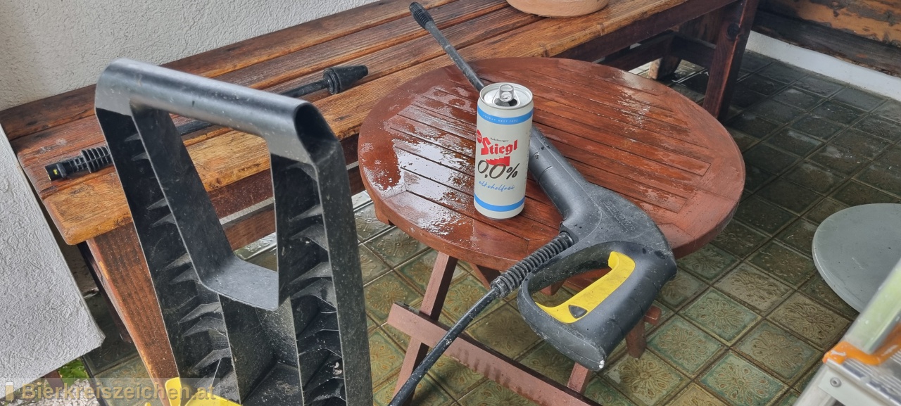 Foto eines Bieres der Marke Stiegl 0,0% alkoholfrei aus der Brauerei Stieglbrauerei