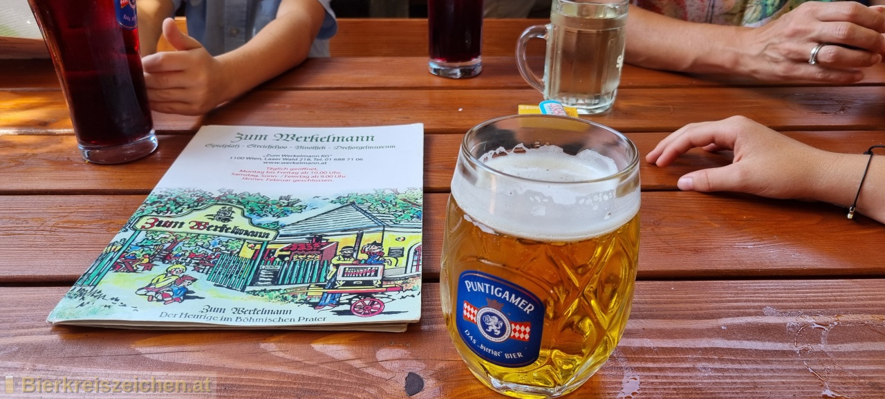 Foto eines Bieres der Marke Puntigamer - das bierige Bier aus der Brauerei Brauerei Puntigam