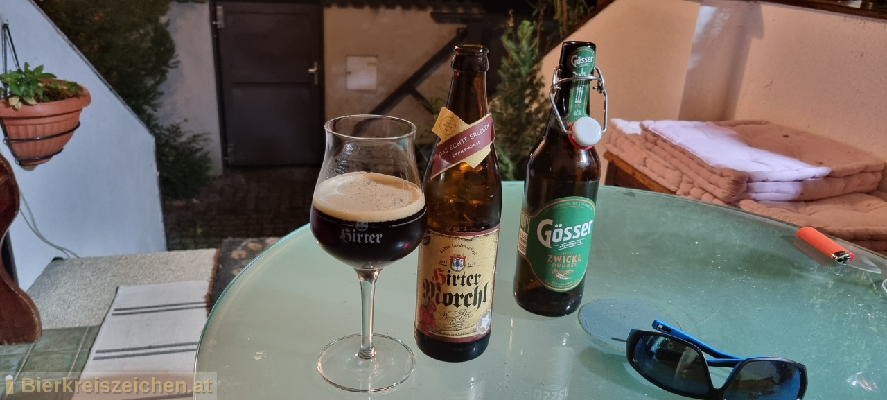 Foto eines Bieres der Marke Hirter Morchl aus der Brauerei Brauerei Hirt