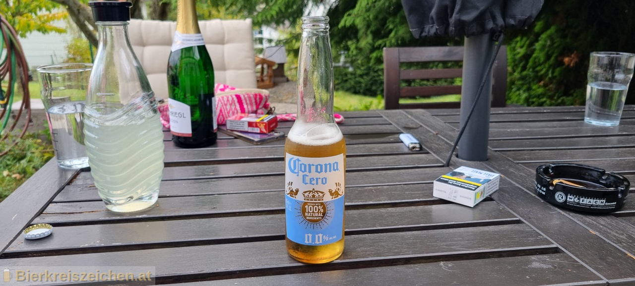 Foto eines Bieres der Marke Corona Cero aus der Brauerei Grupo Modelo