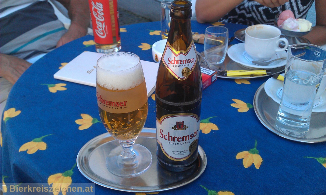 Foto eines Bieres der Marke Schremser Märzen aus der Brauerei Brauerei Schrems
