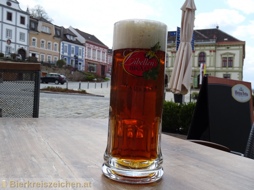 Foto eines Bieres der Marke Libellenbru aus der Brauerei Bierwerkstatt Weitra