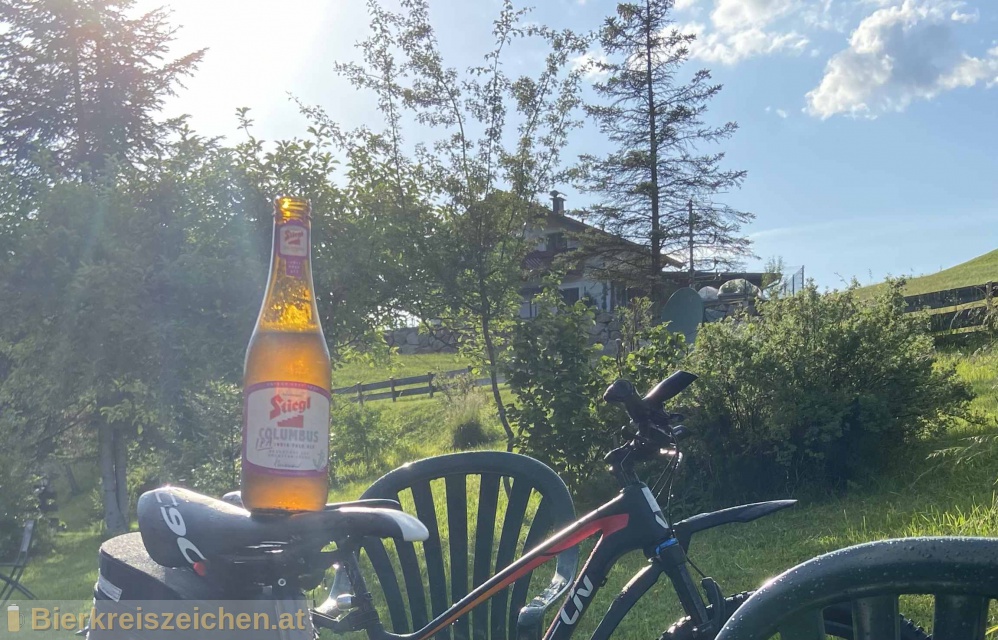 Foto eines Bieres der Marke Stiegl Columbus IPA aus der Brauerei Stieglbrauerei