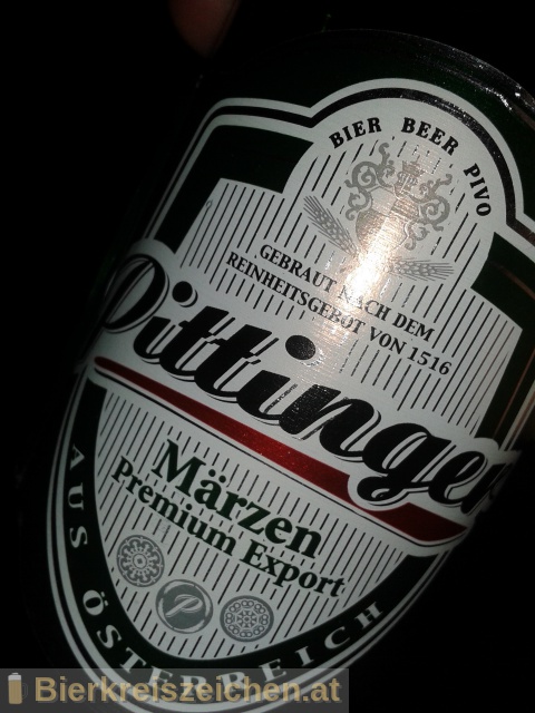 Foto eines Bieres der Marke Pittinger Märzen aus der Brauerei Spar