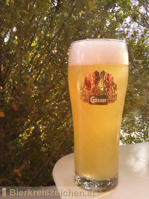 Foto eines Bieres der Marke Gösser NaturRadler aus der Brauerei Brauerei Göss