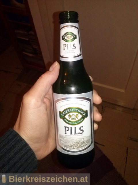 Foto eines Bieres der Marke Grieskirchner Pils aus der Brauerei Brauerei Grieskirchen