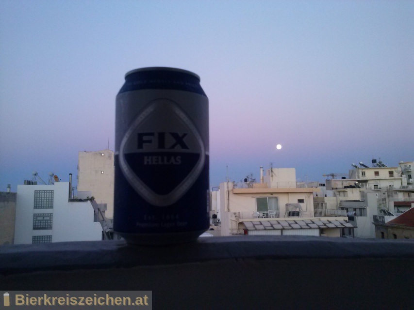 Foto eines Bieres der Marke FIX Hellas aus der Brauerei Olympic Brewery