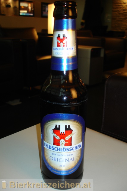Foto eines Bieres der Marke Feldschlösschen Original aus der Brauerei Brauerei Feldschlößchen AG