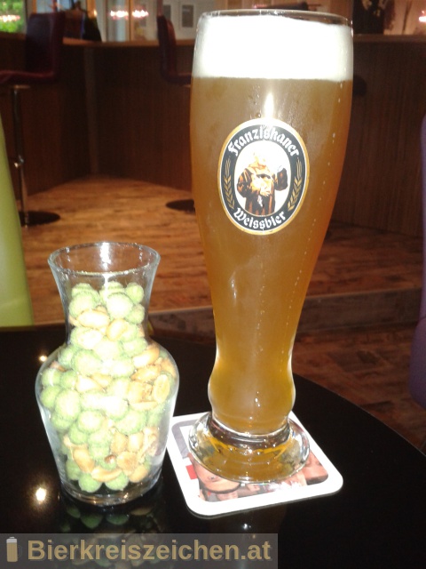 Foto eines Bieres der Marke Franziskaner Hefe-Weissbier Naturtrb aus der Brauerei Spaten-Franziskaner-Bru