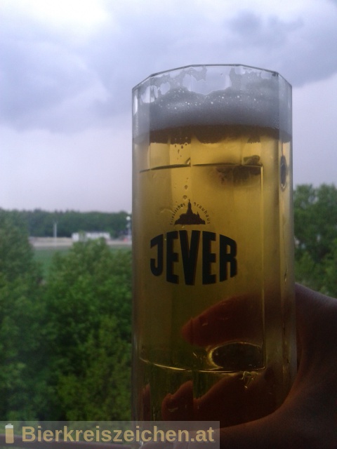 Foto eines Bieres der Marke Jever Pilsener aus der Brauerei Jever