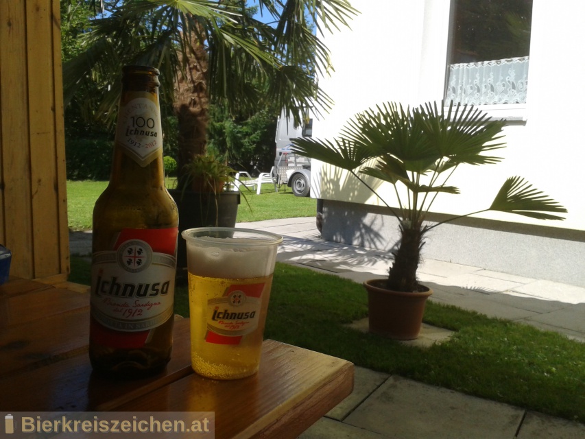 Foto eines Bieres der Marke Birra Ichnusa aus der Brauerei Birra Ichnusa