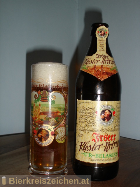 Foto eines Bieres der Marke Kloster Irsee Urtrunk aus der Brauerei Irseer Klosterbräu
