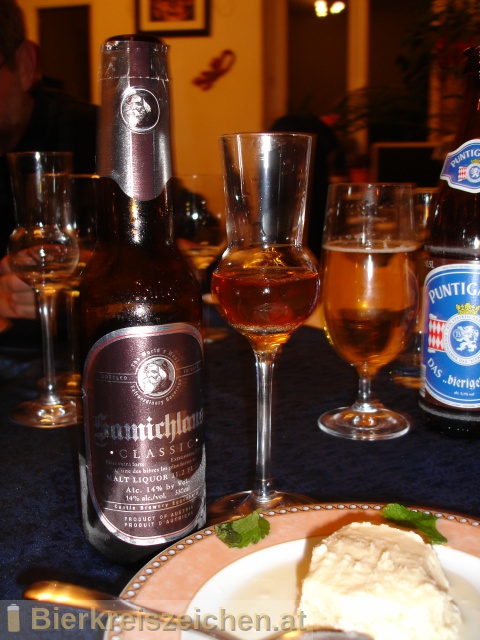 Foto eines Bieres der Marke Samichlaus Classic aus der Brauerei Schloss Eggenberg