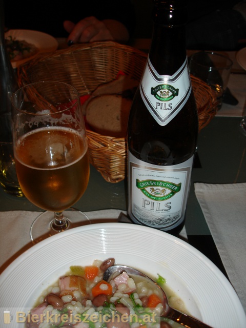 Foto eines Bieres der Marke Grieskirchner Pils aus der Brauerei Brauerei Grieskirchen