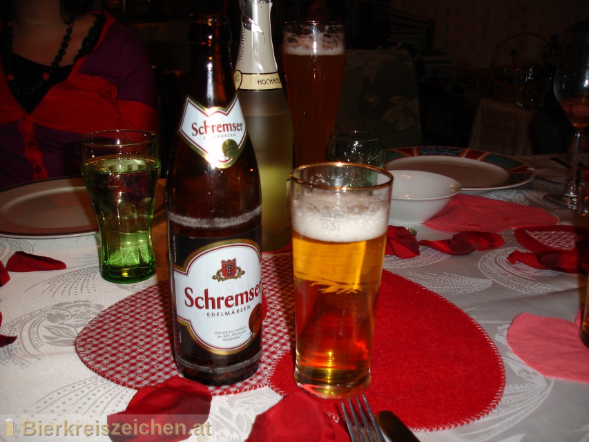 Foto eines Bieres der Marke Schremser Märzen aus der Brauerei Brauerei Schrems