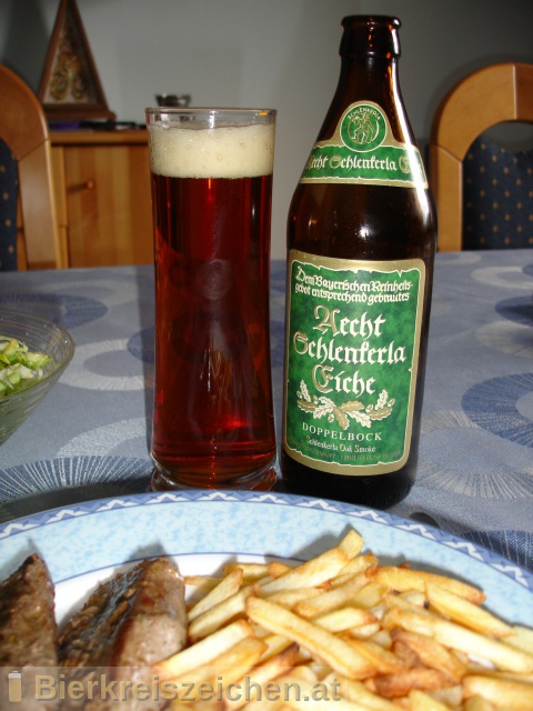 Foto eines Bieres der Marke Aecht Schlenkerla Eiche - Doppelbock aus der Brauerei Schlnkerla 