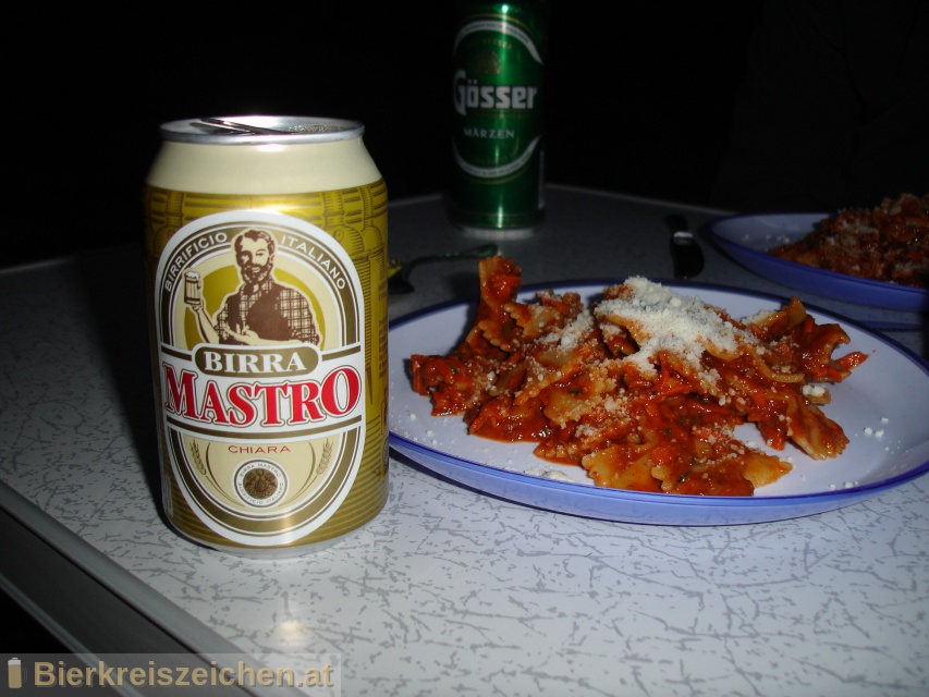 Foto eines Bieres der Marke Birra Mastro Chiara aus der Brauerei Birra Peroni S.p.A.