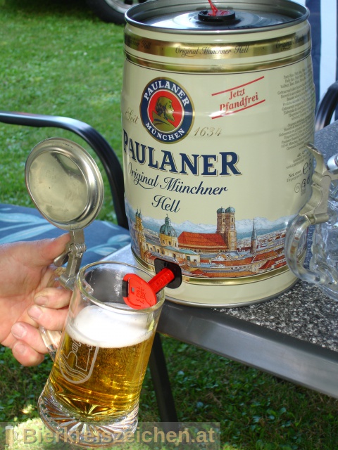 Foto eines Bieres der Marke Paulaner Original Münchner Hell aus der Brauerei Paulaner Brauerei