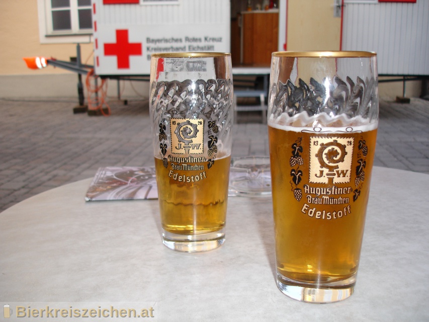Foto eines Bieres der Marke Augustiner Edelstoff aus der Brauerei Augustiner-Bru Mnchen