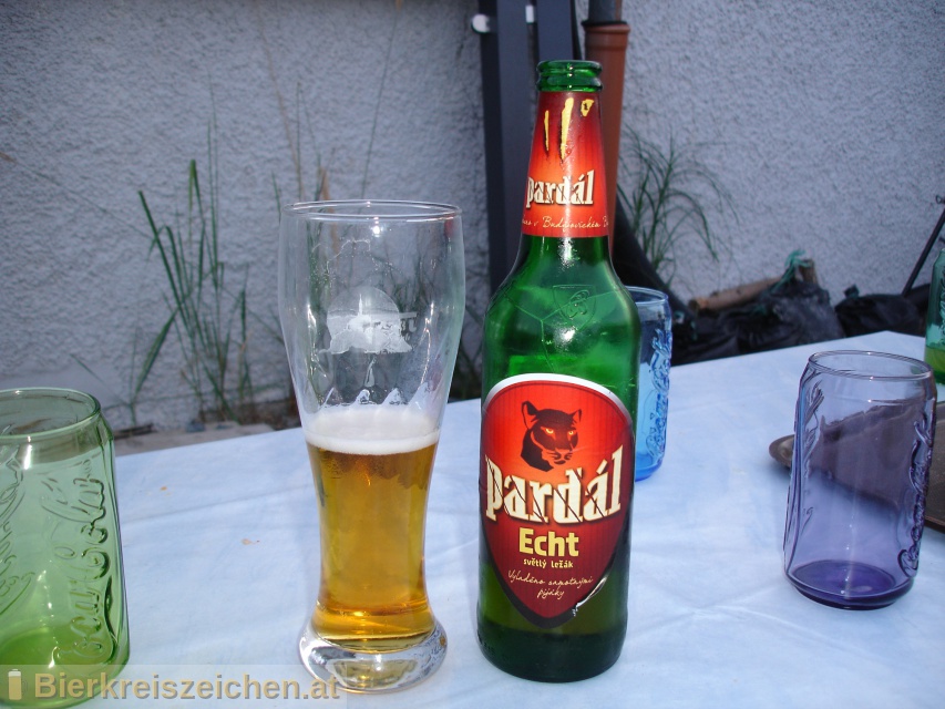 Foto eines Bieres der Marke Pardl - Echt - Světl Lek aus der Brauerei Budweiser Budvar