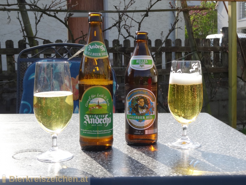 Foto eines Bieres der Marke Lagerbier Hell aus der Brauerei Augustiner-Bru Mnchen