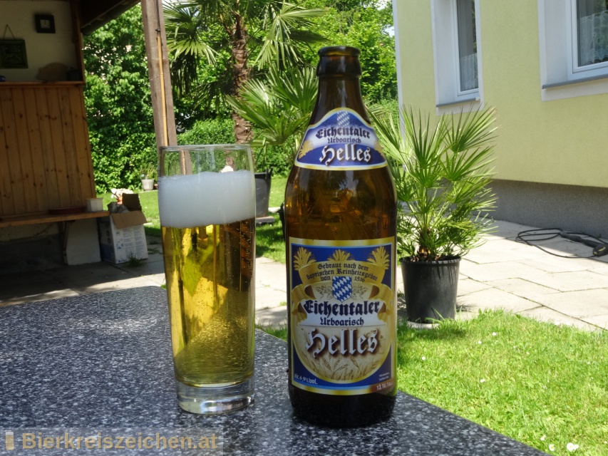 Foto eines Bieres der Marke Eichentaler Urboarisch Helles aus der Brauerei hergestellt fr :Pro Getrnke AG