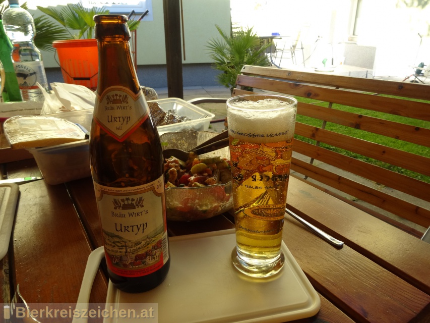 Foto eines Bieres der Marke Bru Wirt`s Urtyp aus der Brauerei Gebraut fr MGV Sandfeld Ruppertshausen