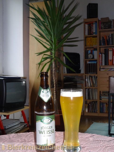 Foto eines Bieres der Marke Grieskirchner Jörger Weisse hefetrüb aus der Brauerei Brauerei Grieskirchen