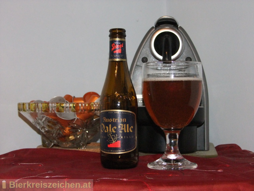 Foto eines Bieres der Marke Stiegl Austrian Pale Ale Amarillo aus der Brauerei Stieglbrauerei