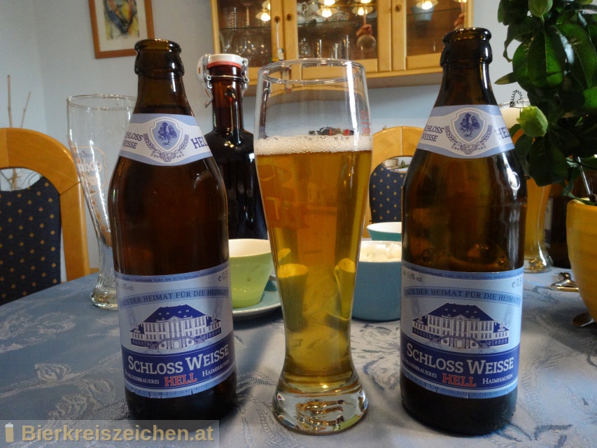 Foto eines Bieres der Marke Schloß-Weisse aus der Brauerei Schloßbrauerei Haimhausen