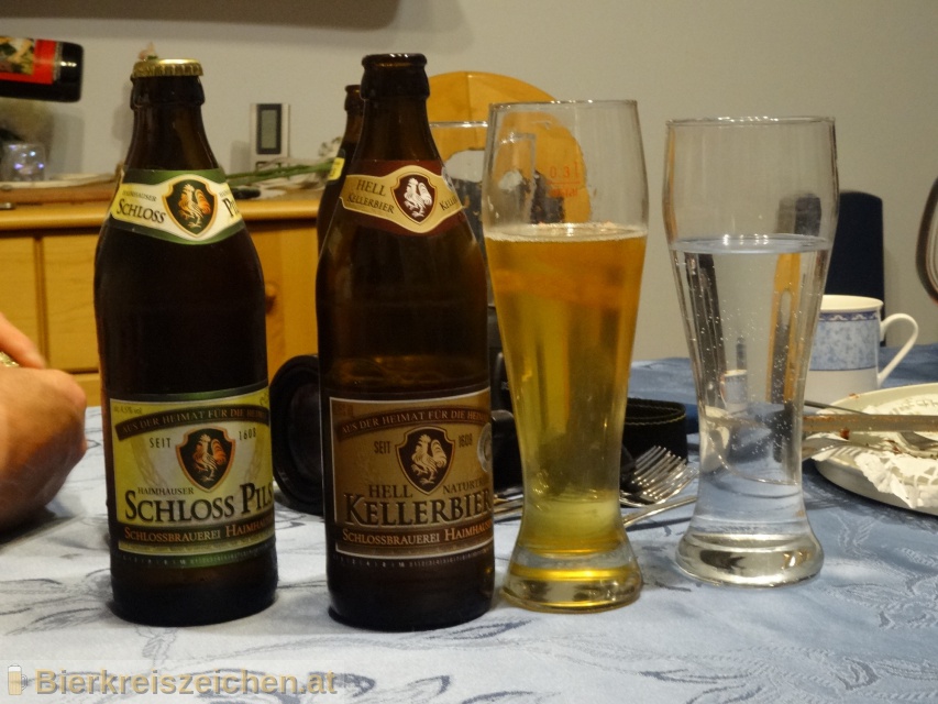 Foto eines Bieres der Marke Kellerbier Hell aus der Brauerei Schlobrauerei Haimhausen