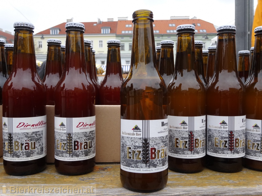 Foto eines Bieres der Marke Erzbru Bergquell aus der Brauerei Bruckners Erzbru