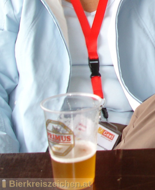 Foto eines Bieres der Marke Primus aus der Brauerei Haacht Brewery plc