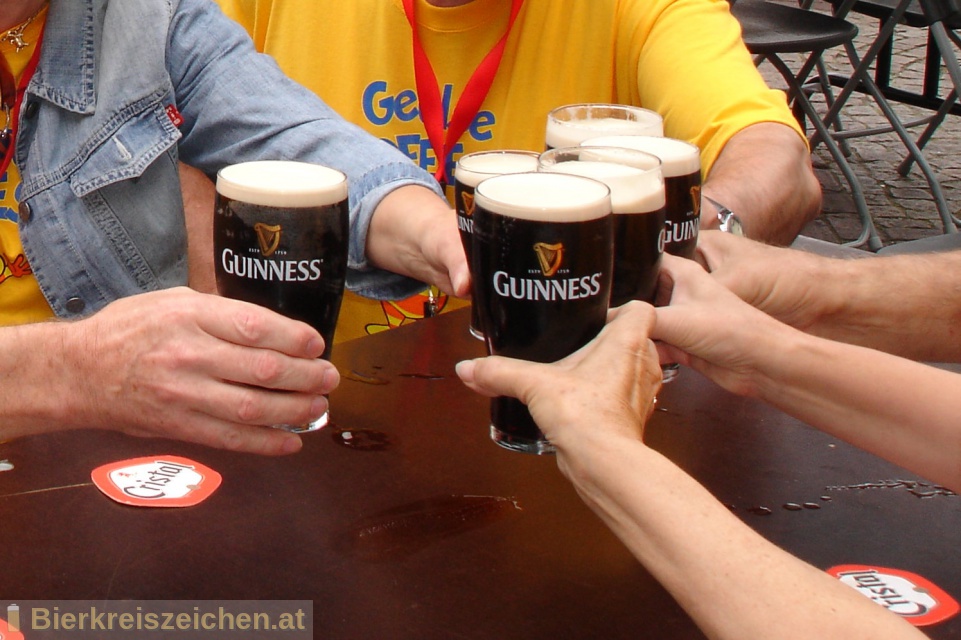 Foto eines Bieres der Marke Guinness Draught aus der Brauerei Guinness