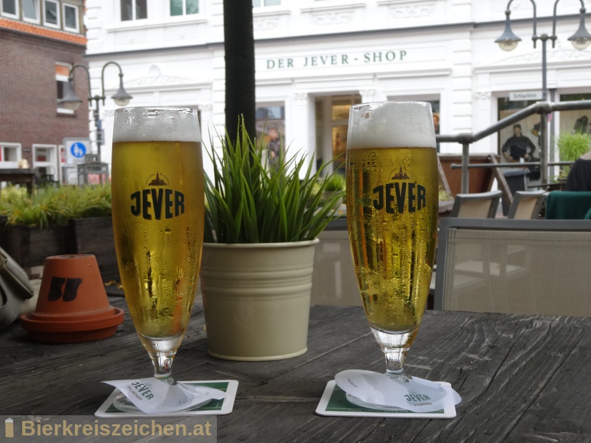 Foto eines Bieres der Marke Jever Pilsener aus der Brauerei Jever