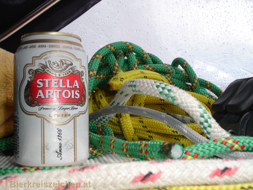 Foto eines Bieres der Marke Stella Artois aus der Brauerei Stella Artois-Brouwerij