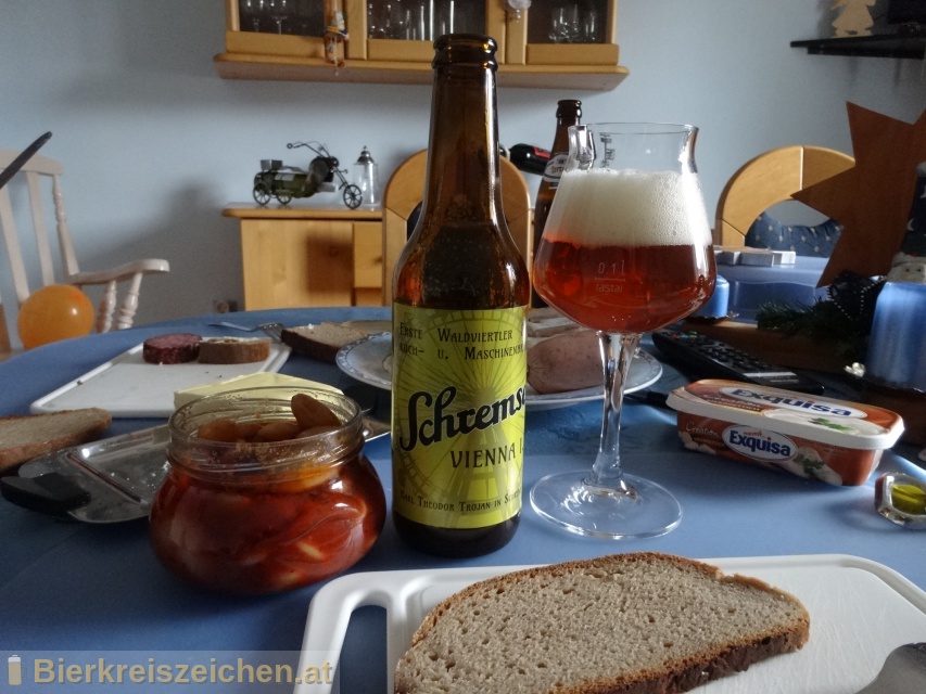 Foto eines Bieres der Marke Schremser Vienna I.P. aus der Brauerei Brauerei Schrems