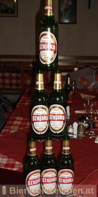 Foto eines Bieres der Marke Ožujsko Pivo aus der Brauerei Zagrebačka pivovara