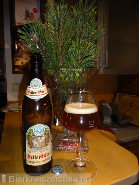 Foto eines Bieres der Marke Keller Bier aus der Brauerei St.Georgen Bru Kramer GmbH&Co.KG