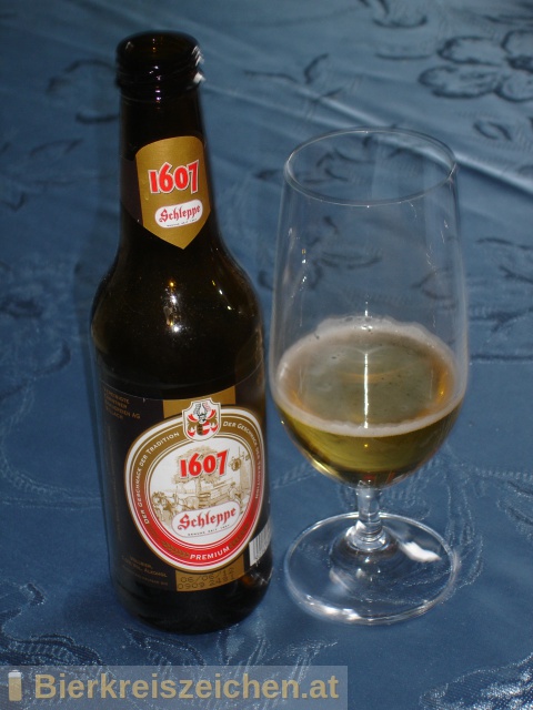 Foto eines Bieres der Marke Schleppe 1607 Premium aus der Brauerei Schleppe Brauerei