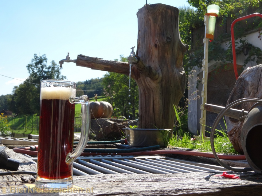 Foto eines Bieres der Marke St.Stefaner dunkel  aus der Brauerei  St. Stefaner Bierbrauerei Hausmi