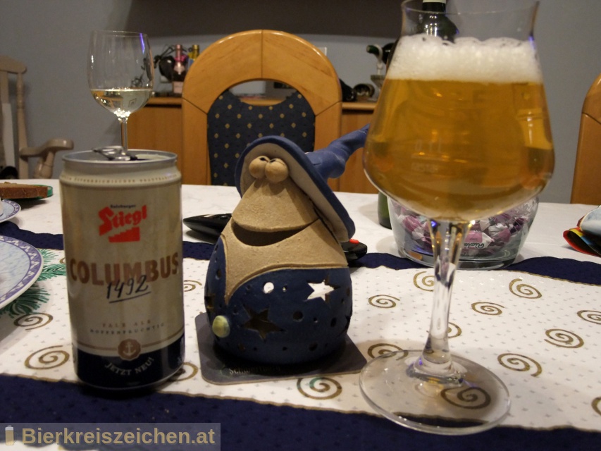 Foto eines Bieres der Marke Stiegl Columbus 1492 aus der Brauerei Stieglbrauerei