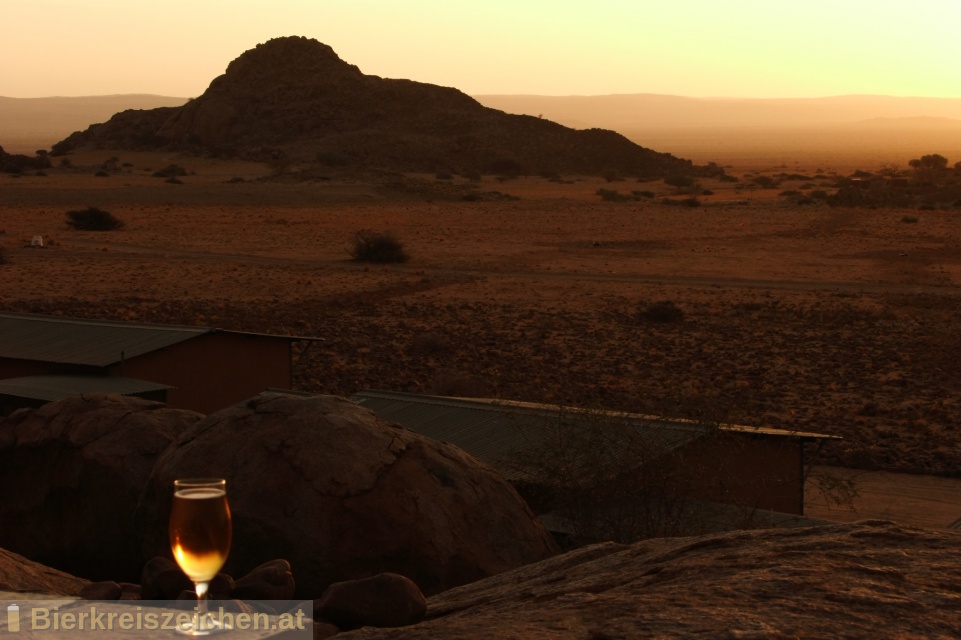 Foto eines Bieres der Marke Hansa Draught Beer Lager aus der Brauerei Namibia Breweries