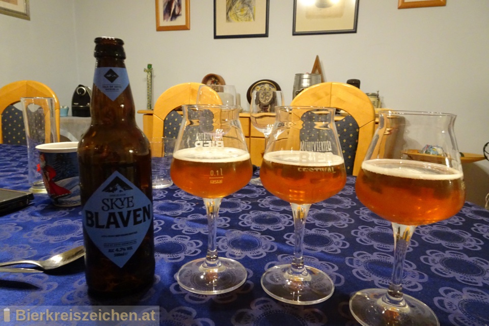 Foto eines Bieres der Marke Skye Blaven aus der Brauerei Isle of Skye Brewing