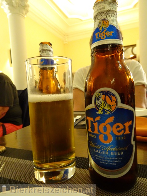 Foto eines Bieres der Marke Tiger Beer aus der Brauerei Heineken Asia Pacific
