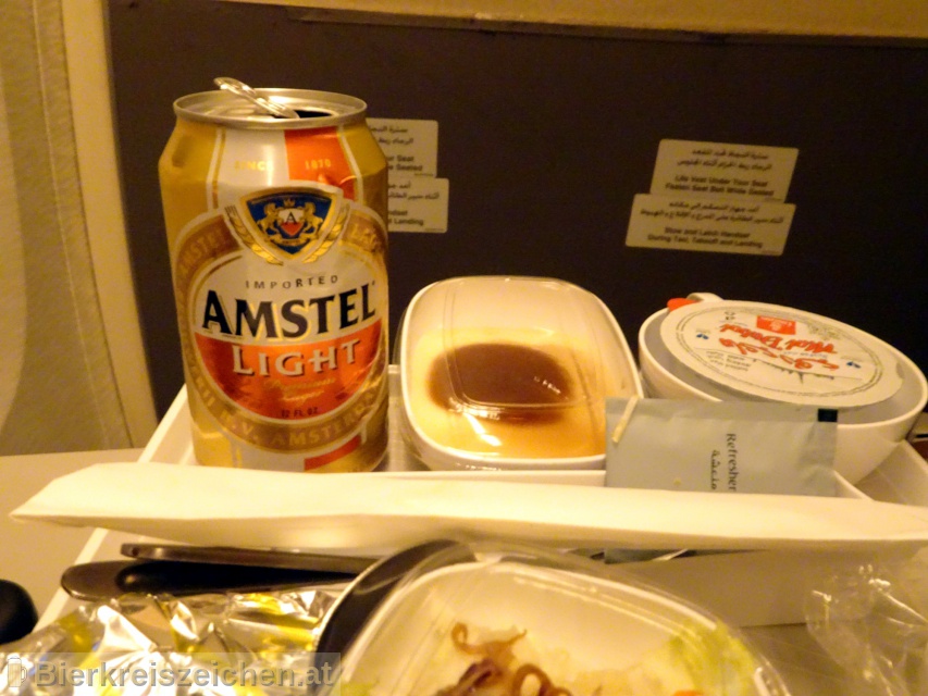 Foto eines Bieres der Marke Amstel Light aus der Brauerei Heineken
