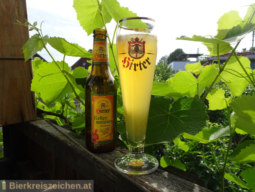 Foto eines Bieres der Marke Hirter Kellermeister aus der Brauerei Brauerei Hirt