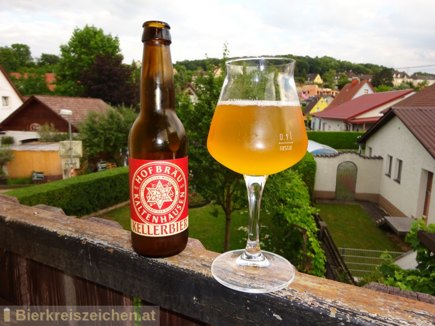 Foto eines Bieres der Marke Kaltenhauser Kellerbier aus der Brauerei Hofbru Kaltenhausen