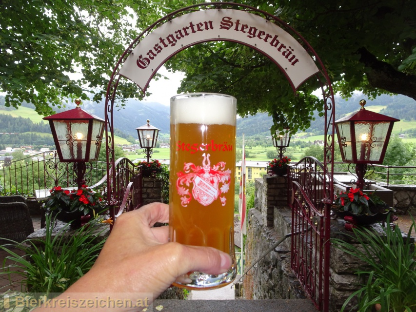 Foto eines Bieres der Marke Stegerbru-Bier aus der Brauerei Brauerei Gss