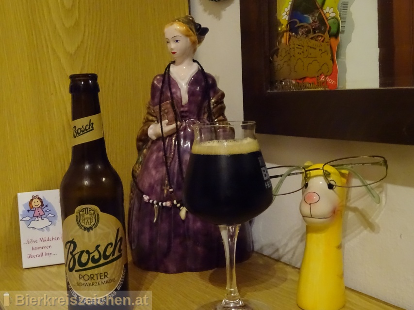 Foto eines Bieres der Marke Bosch Porter: Schwarze Magie aus der Brauerei Brauerei Bosch